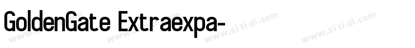 GoldenGate Extraexpa字体转换